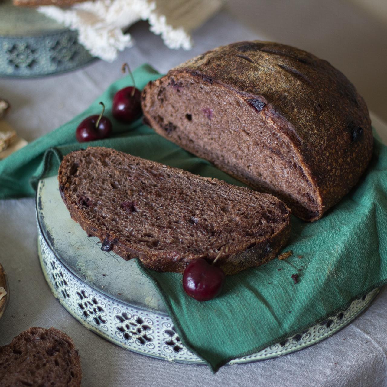 Dark chocolate sourdough