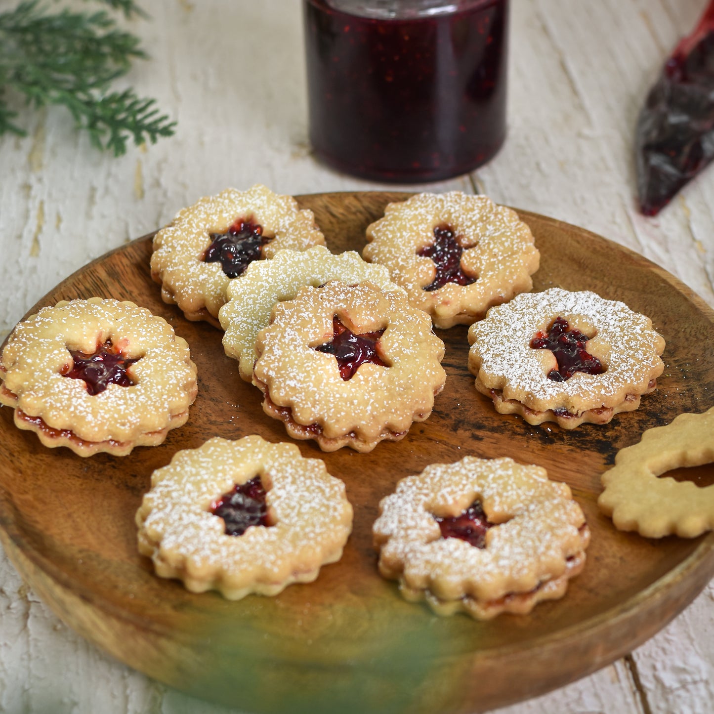 Linzer Jam Cookies