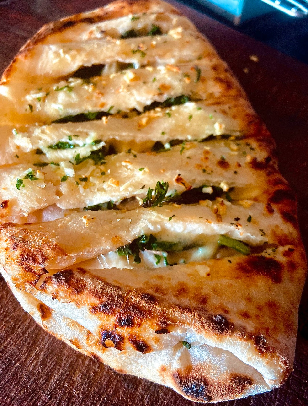 Sourdough Spinach Mushroom Calzone