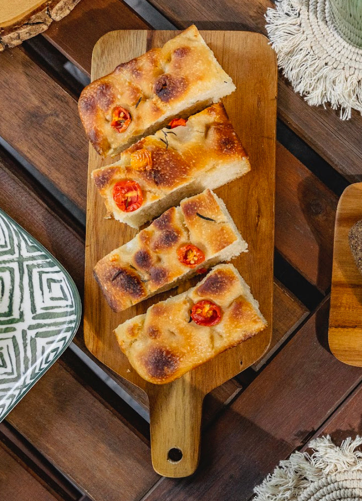 Sourdough cherry tomato rosemary Focaccia