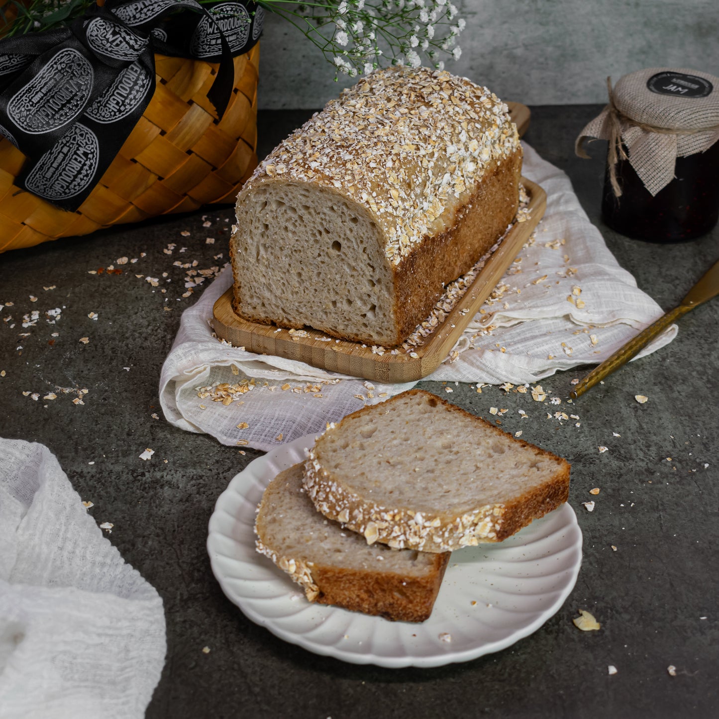 Toasted Oat porridge loaf