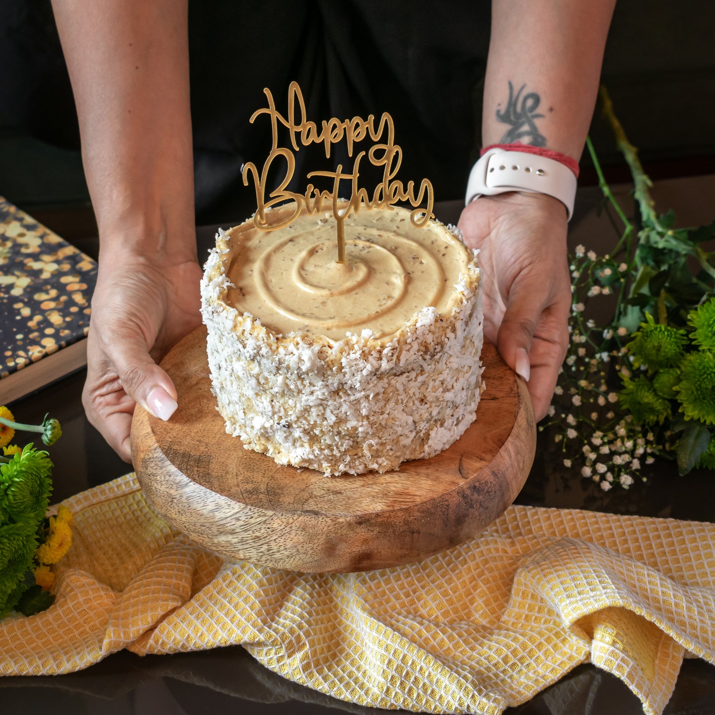Gluten free Eggless Coconut Cake