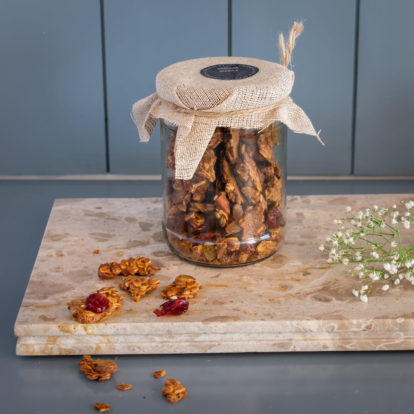 Cranberry and almond granola