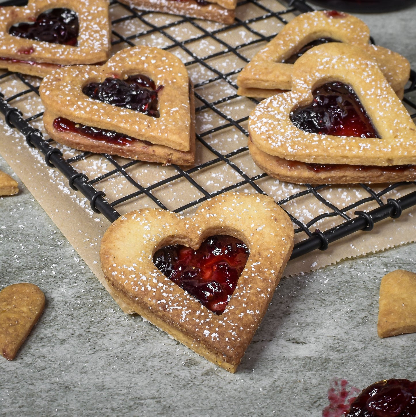 Heart Jammies – Eggless Jam-Filled Butter Cookies (Box of 10)