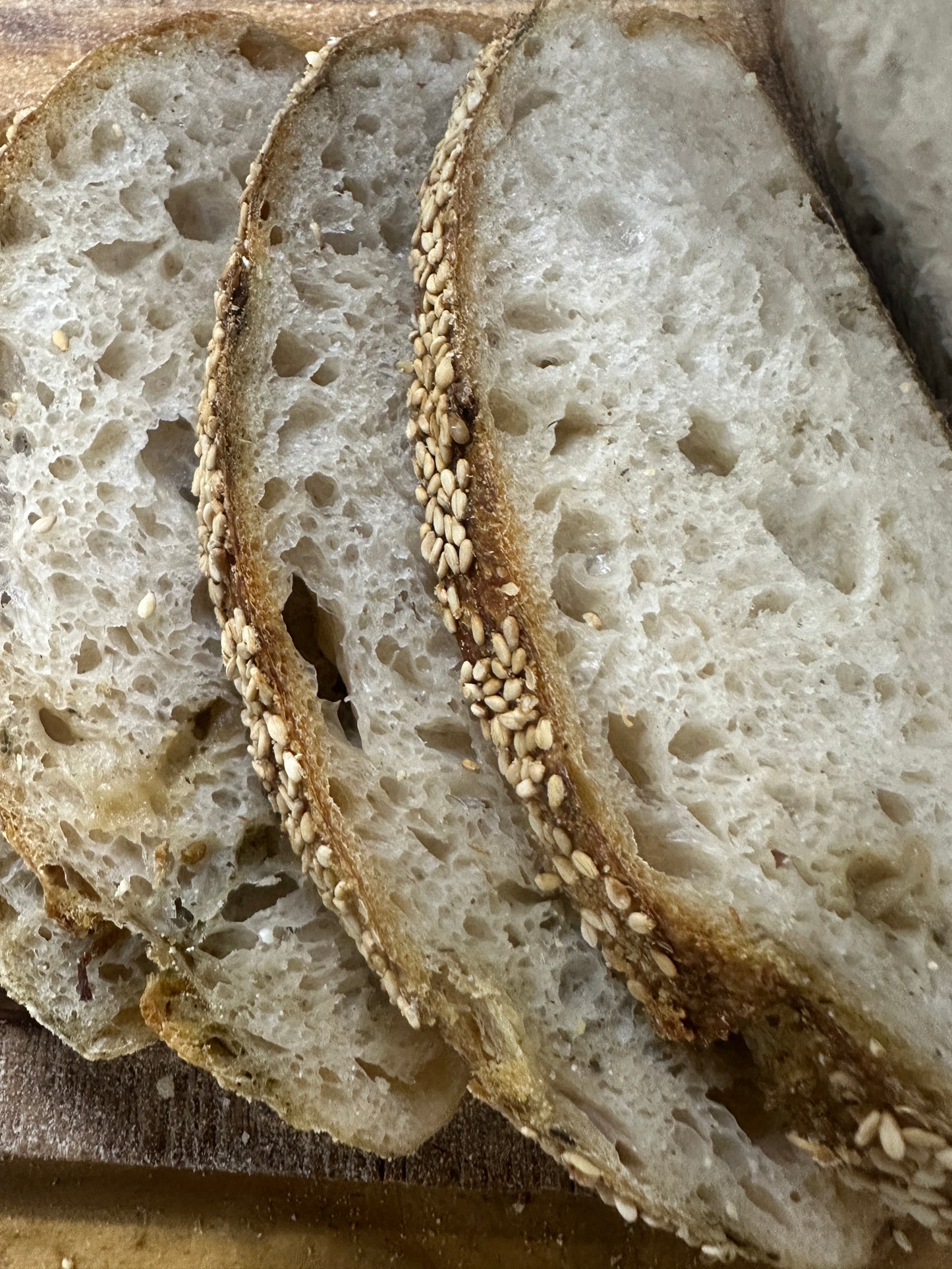 Caramelized onion ,zaatar and sesame Sourdough!