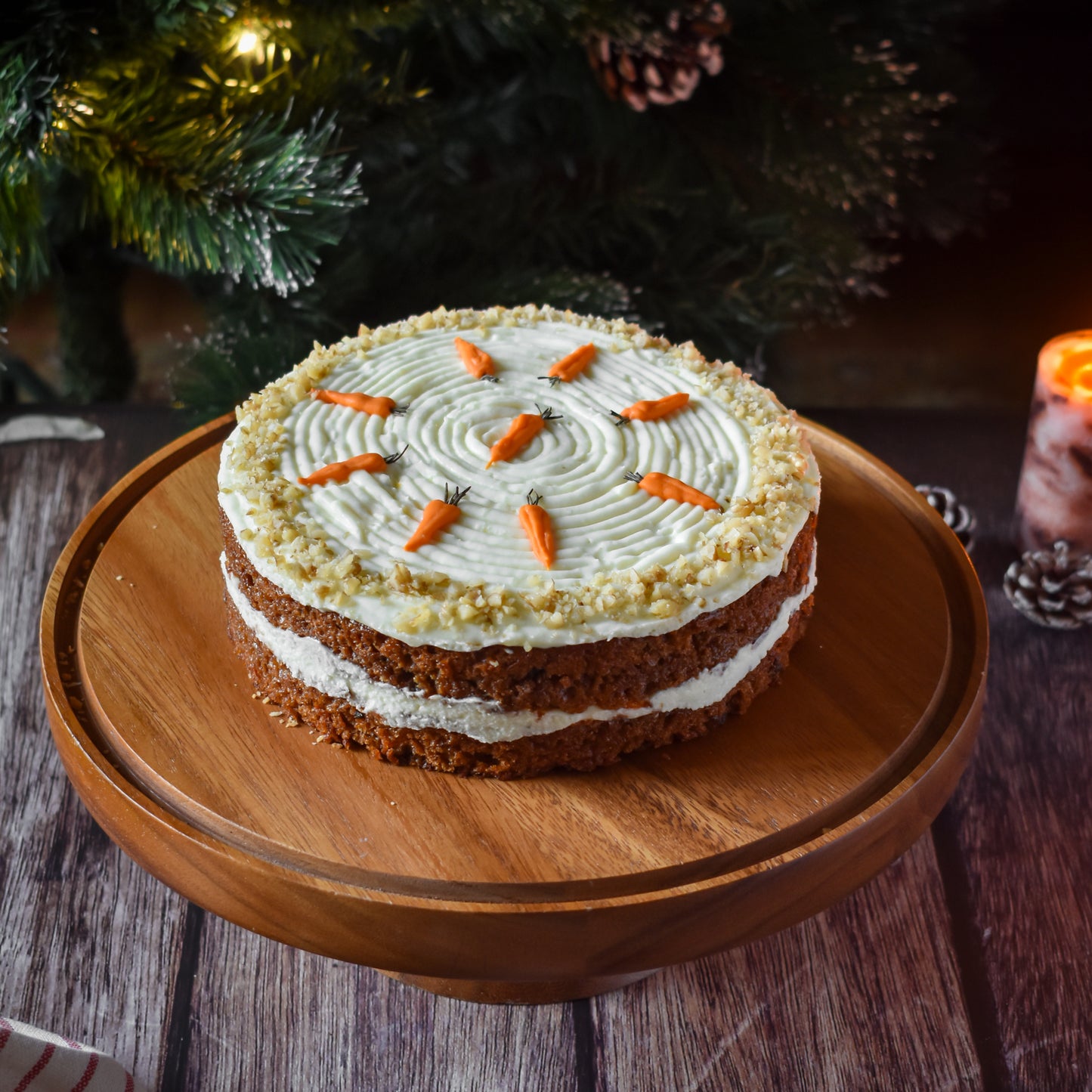 Sourdough Carrot & Walnut Cake