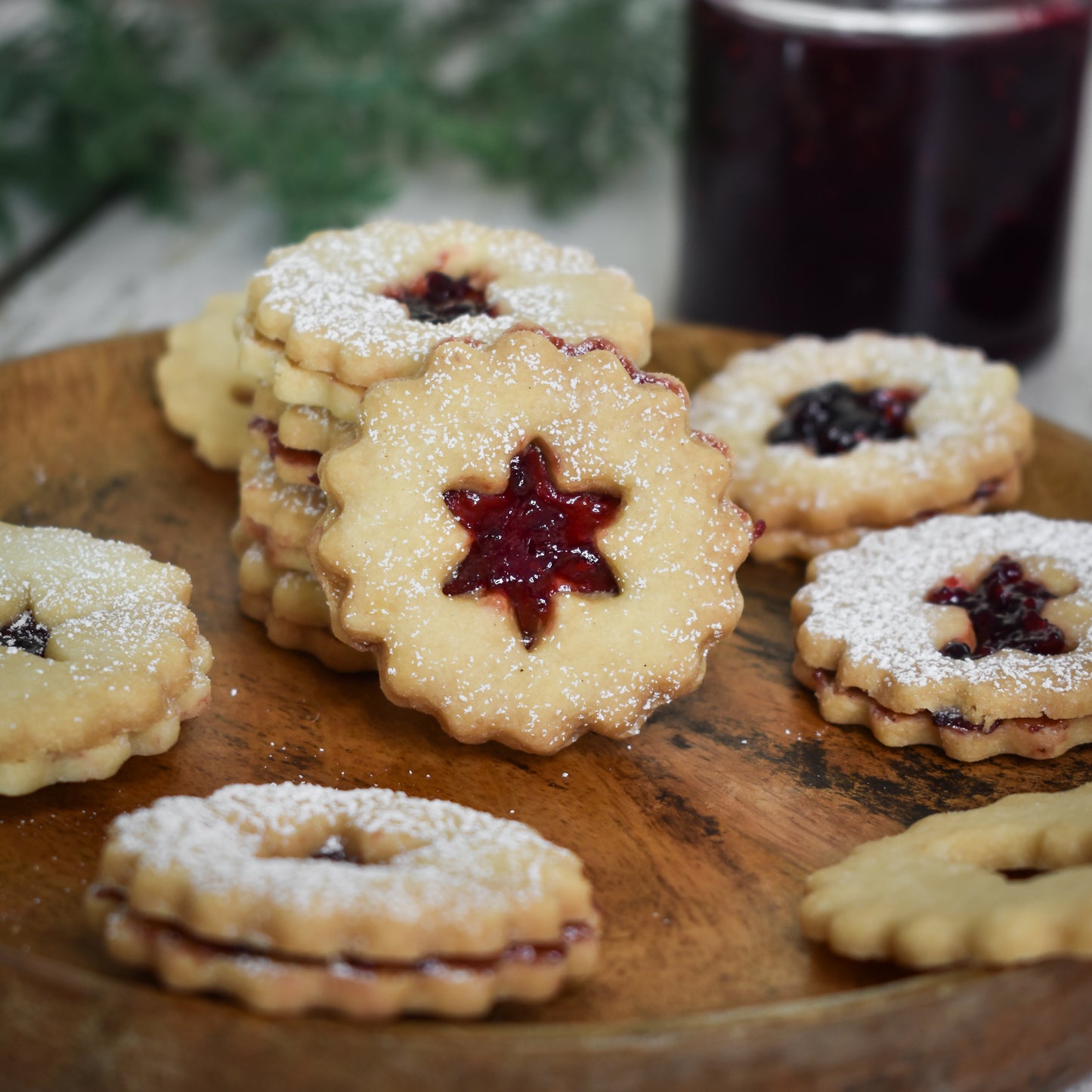 Linzer Jam Cookies