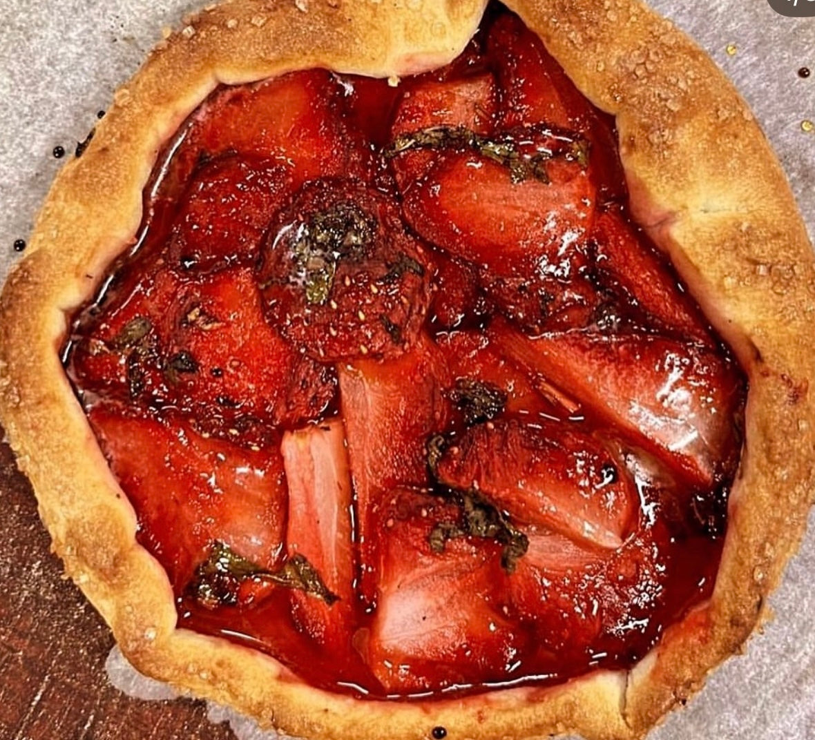 Strawberry galettes