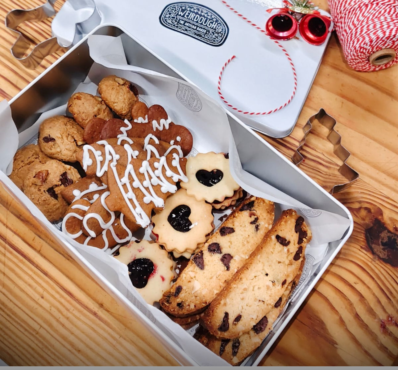 The Weirdough Christmas cookie tin ( Pre order 24 hrs )