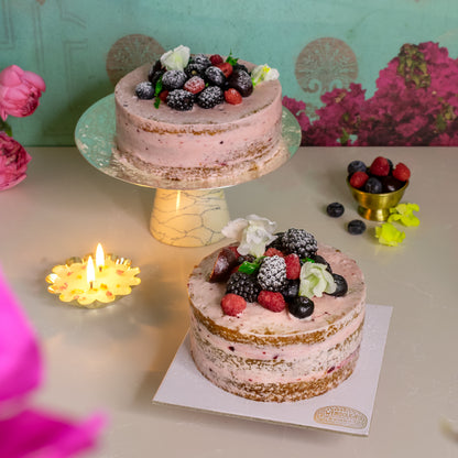 Gluten-Free Eggless Fresh Berry Cake