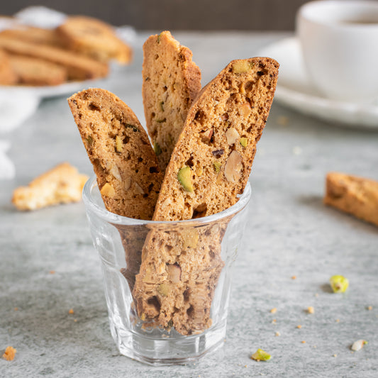 Pistachio & almond biscotti