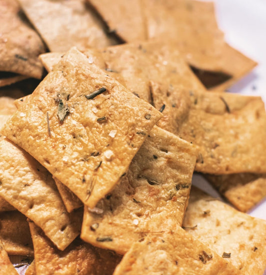Italian herb cheese sourdough crackers pan india