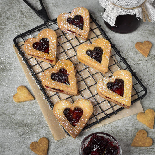 Heart Jammies – Eggless Jam-Filled Butter Cookies (Box of 10)