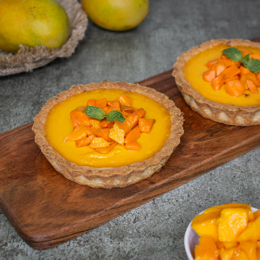 Mango coconut tart
