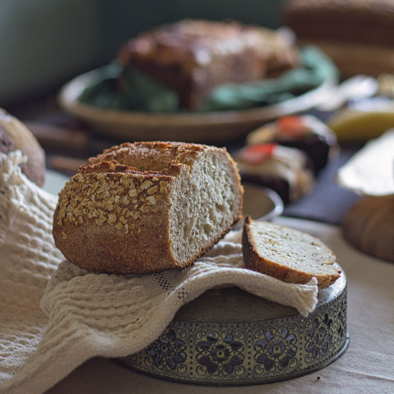 Mini oat chia sourdough pan india by Weirdough