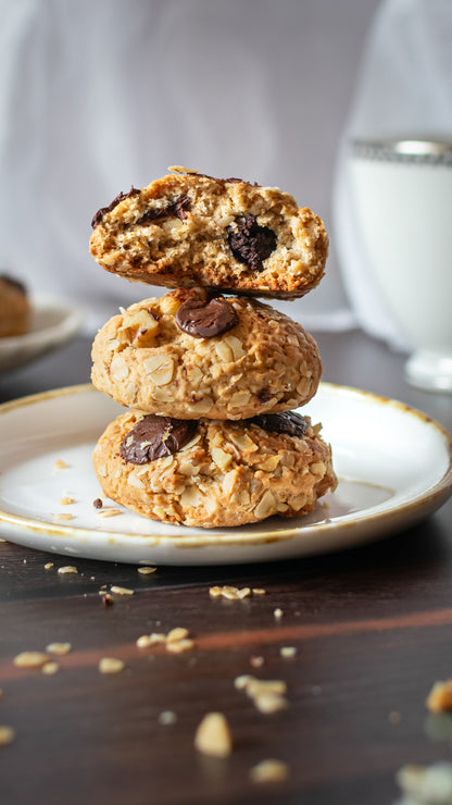 Sourdough Oatmeal & Chocolate chip Cookies