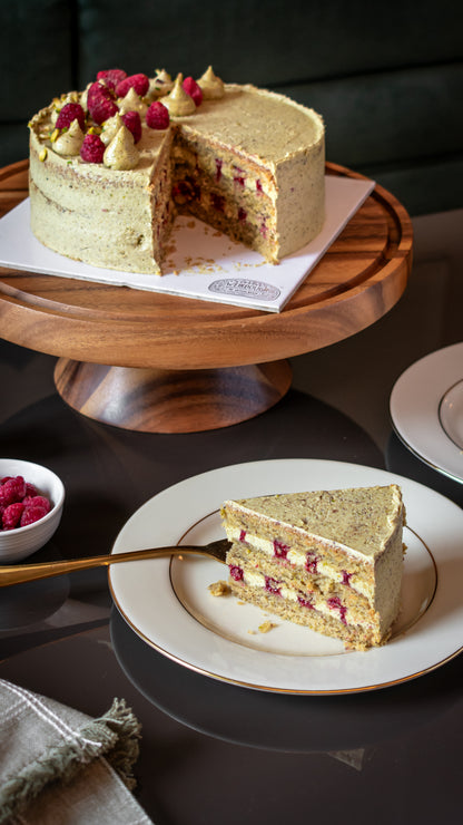 Rasberry Pistachio cake