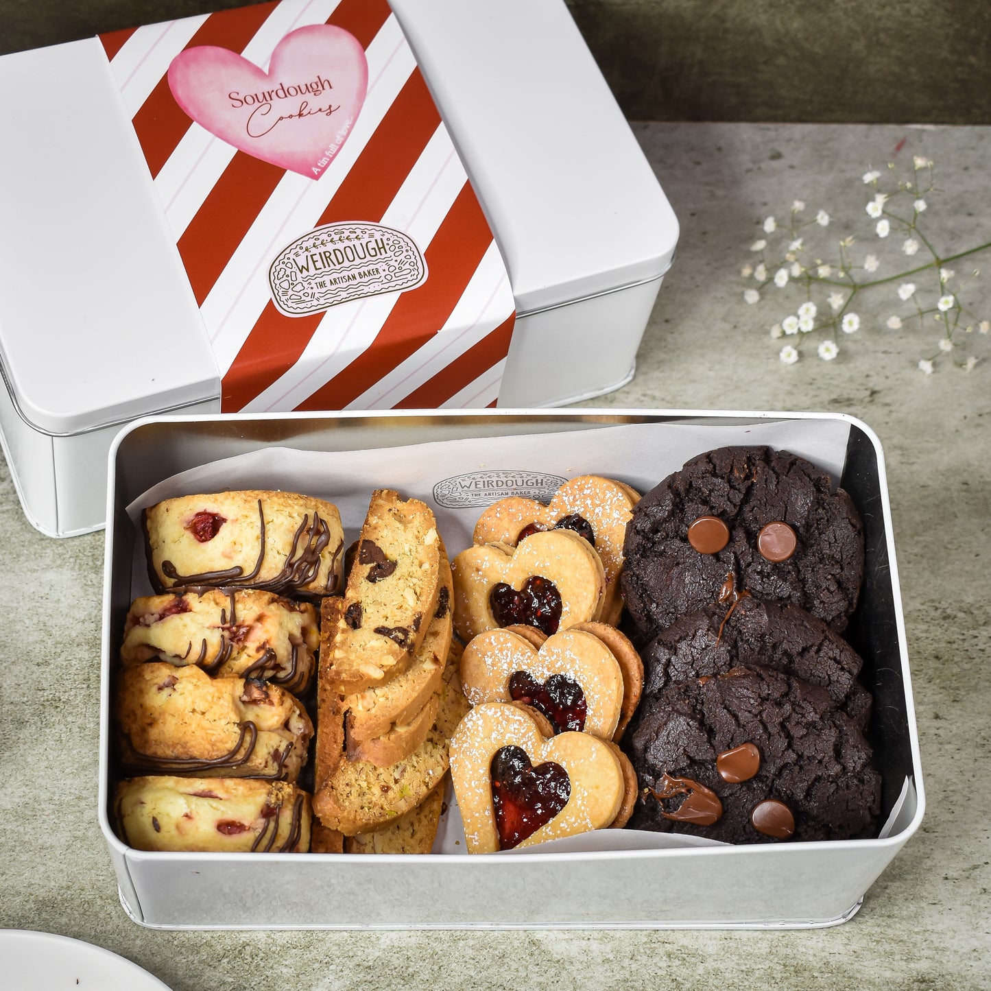 A Tin Full of Love – Assorted Cookie & Bake Tin