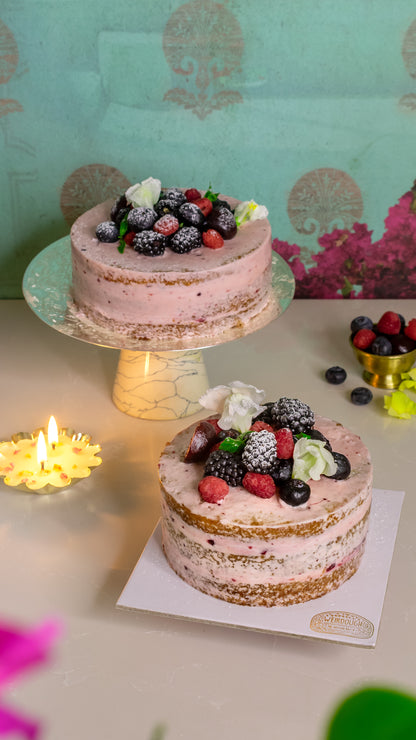 Gluten-Free Eggless Fresh Berry Cake