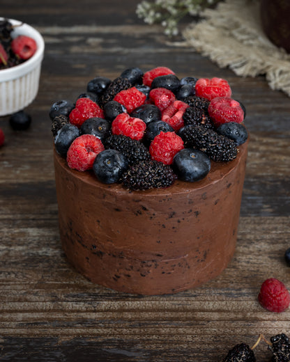 Summer  Berry Cake (Eggless)