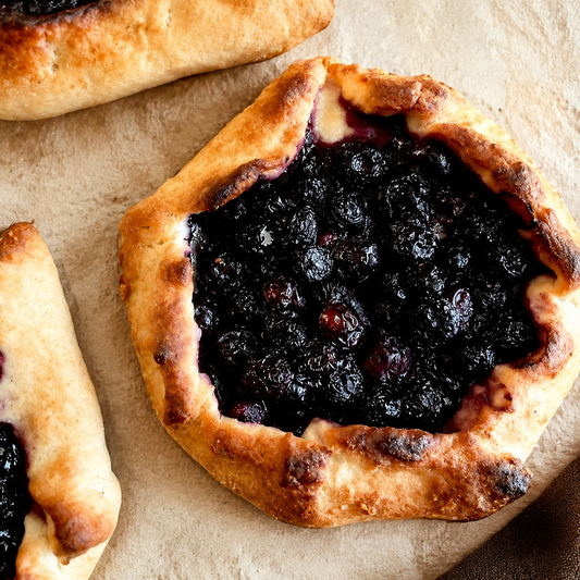 Blueberry galette