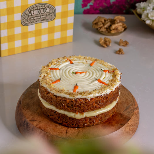 Carrot and walnut cake with Cream cheese frosting