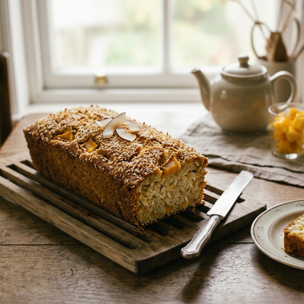 Gluten Free Mango Coconut Cake