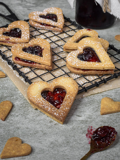 Heart Jammies – Eggless Jam-Filled Butter Cookies (Box of 10)