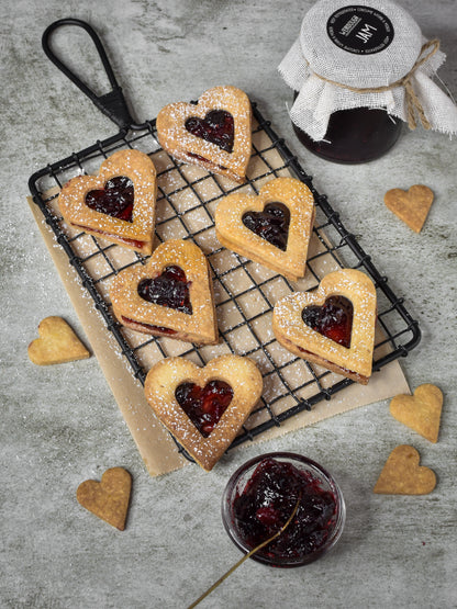 Heart Jammies – Eggless Jam-Filled Butter Cookies (Box of 10)