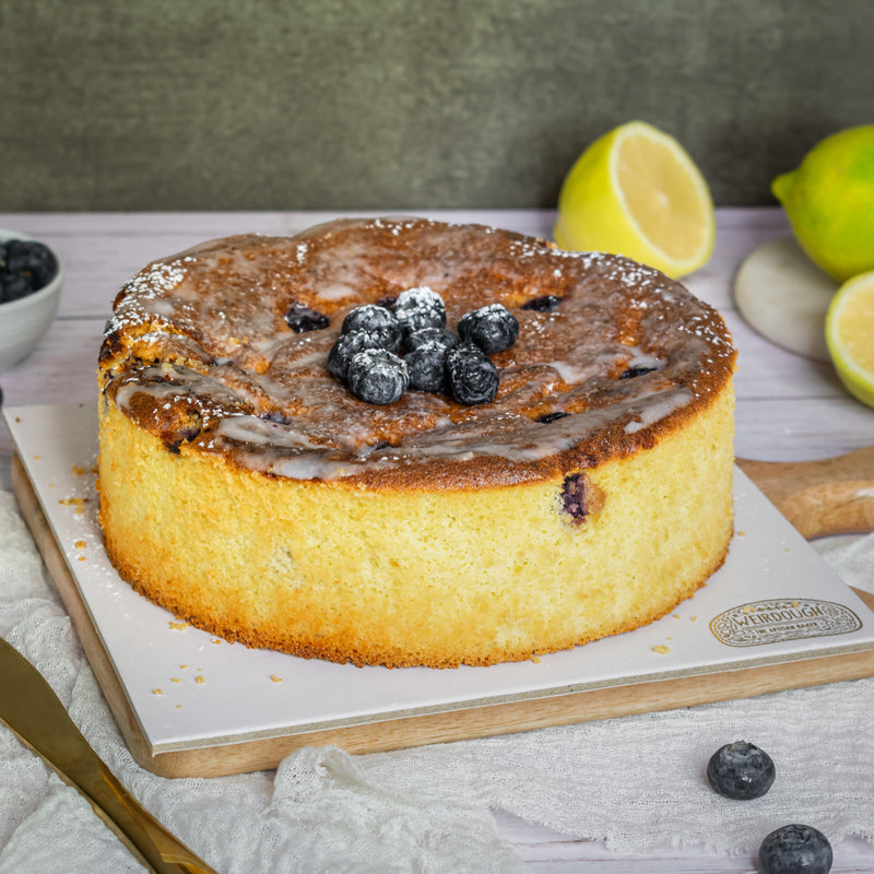 Lemon Blueberry Flourless Cake — Contains Egg by Weirdough