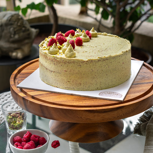 Rasberry Pistachio cake