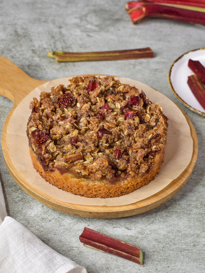 Gluten-Free Rhubarb Crumble – Eggless (5 inch)