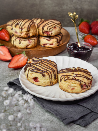 Sourdough Strawberry Scones (Box of 6 )