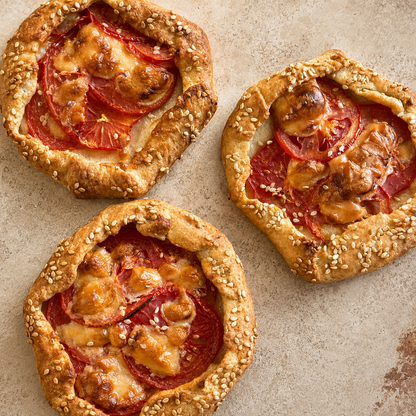 Tomato cheese galettes