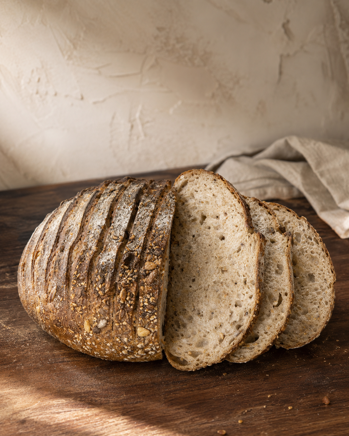 Seeded naturally fermented sourdough loaf by Weirdough