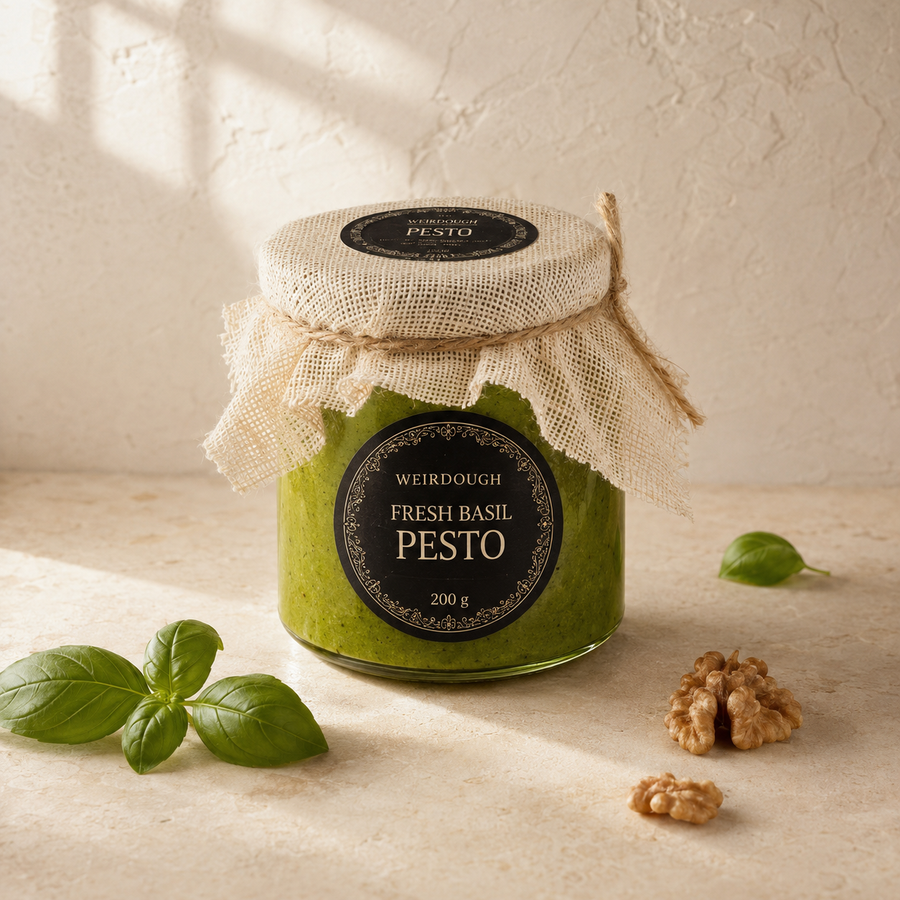 Weirdough Fresh Basil Pesto 200 g jar
